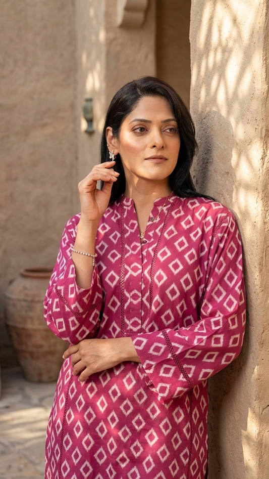 Rani Ikat  Lawn Co-ord Set