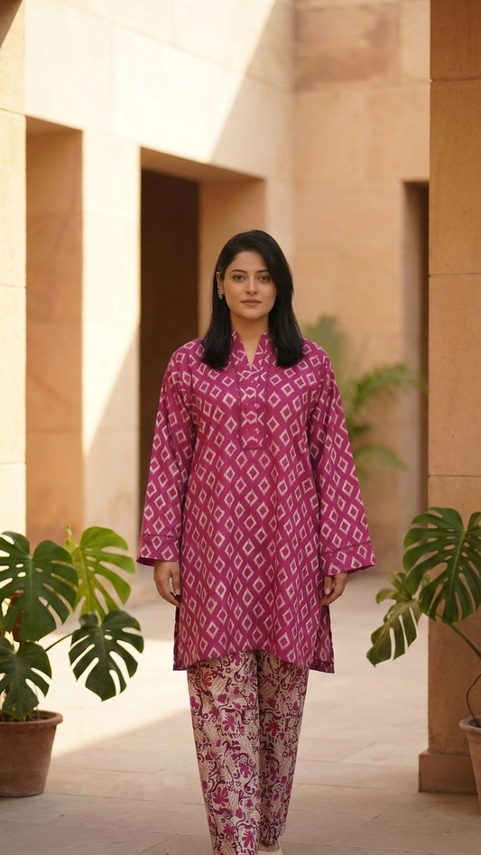 Rani Ikat  Lawn Co-ord Set